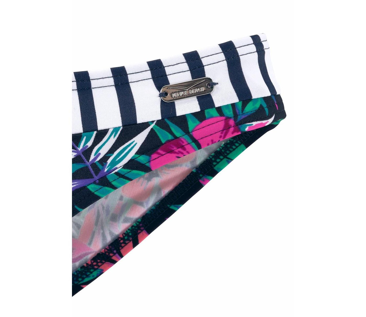 Women's Printed Contrast Classic Bikini Swim Bottom
