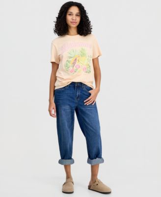 Juniors' Bahamas Fruit Crewneck Short-Sleeve T-Shirt