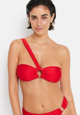 Women's O-Ring Bandeau Bikini Swimsuit Top Bra Sizing