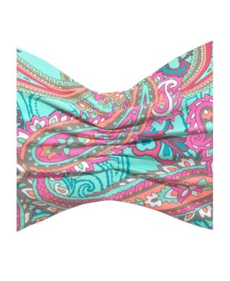Women's Paisley Print Bandeau Bikini Swimsuit Top Bra Sizing