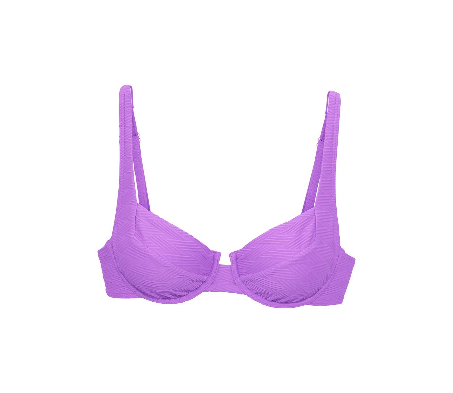Women's Textured Balconette Underwire Bikini Top