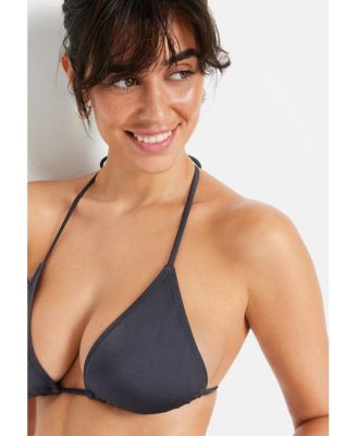 Women's Shimmer Triangle Bikini Swimsuit Top Bra Sizing