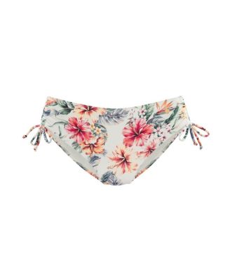 Women's Tropical Print Mid Rise Bikini Swimsuit Bottom