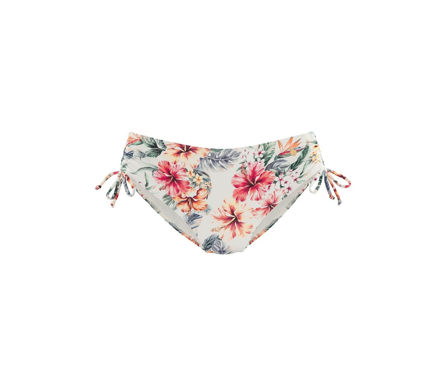 Women's Floral Print Mid Rise Bikini Mid-Rise Swim Bottom
