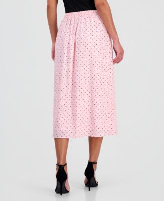 Petite Pull-On Pleated Skirt