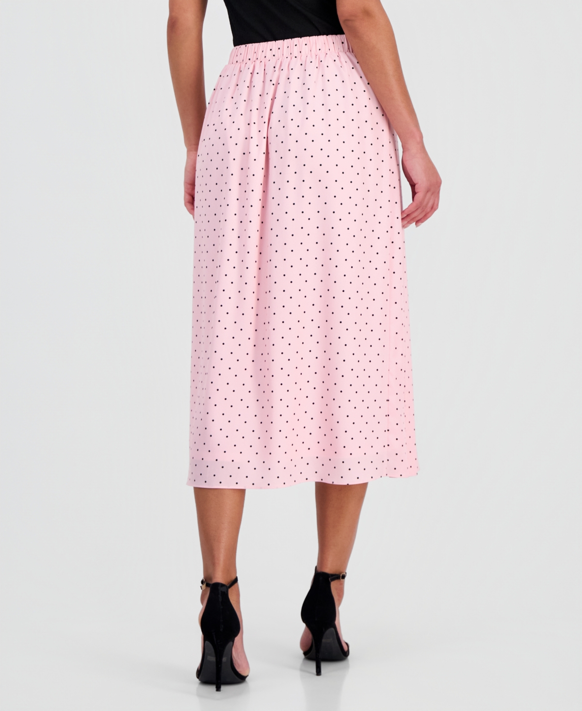 Kasper Women's Printed Pleated-Front Midi Skirt