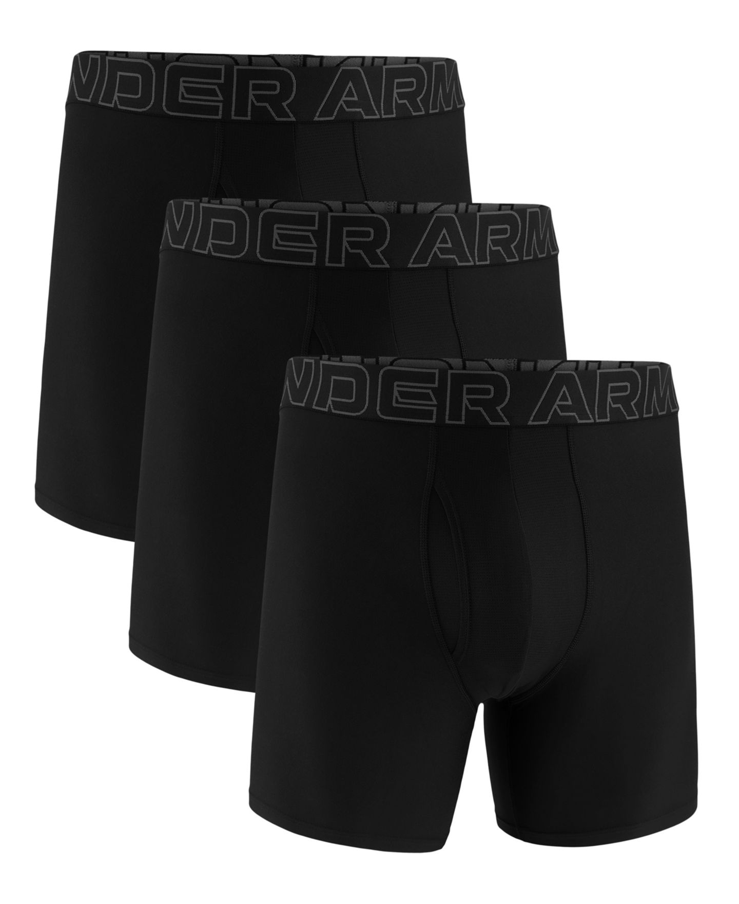 Трусы-боксеры Tech для мужчин, 3 шт. — Under Armour, цвет: Чёрный — фото 3