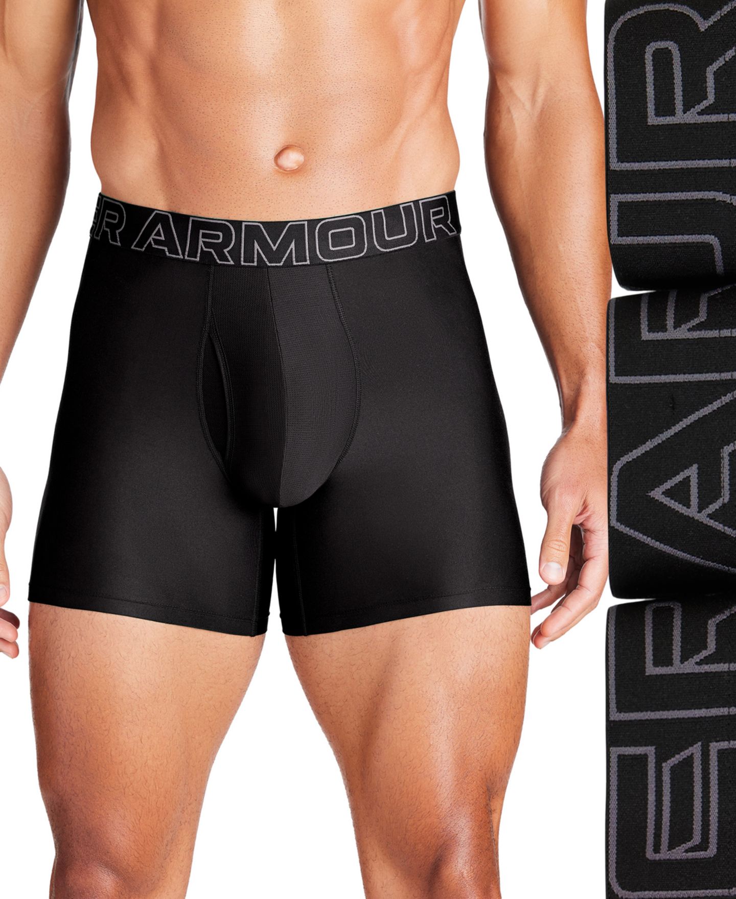 Трусы-боксеры Tech для мужчин, 3 шт. — Under Armour, цвет: Чёрный — фото 7