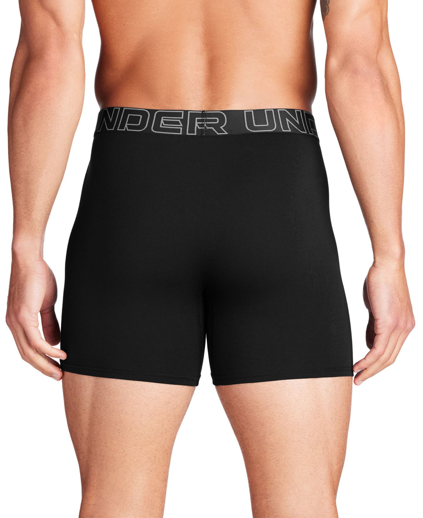 Трусы-боксеры Performance для мужчин, хлопок, 3 шт. — Under Armour, цвет: Чёрный — фото 5