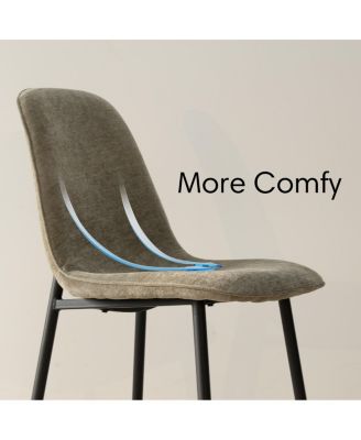 5-Piece Round Dining Table Set with Metal Base and Walnut Top, Modern Kitchen Table and Chairs for 4, Space-Saving Small Dining Set