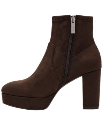 Womens Volt Platform Block Heel Dress Booties