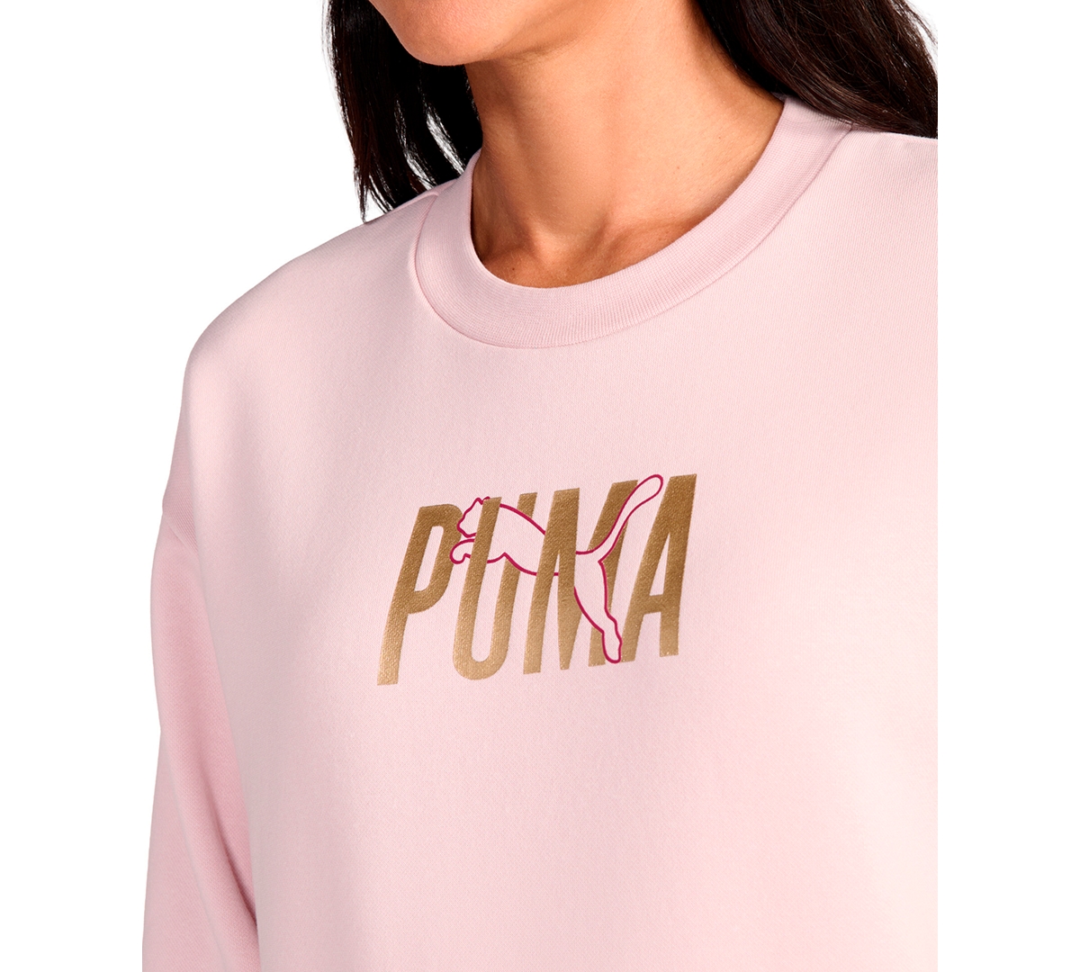 Puma Women's Crewneck Sweatshirt In Purple