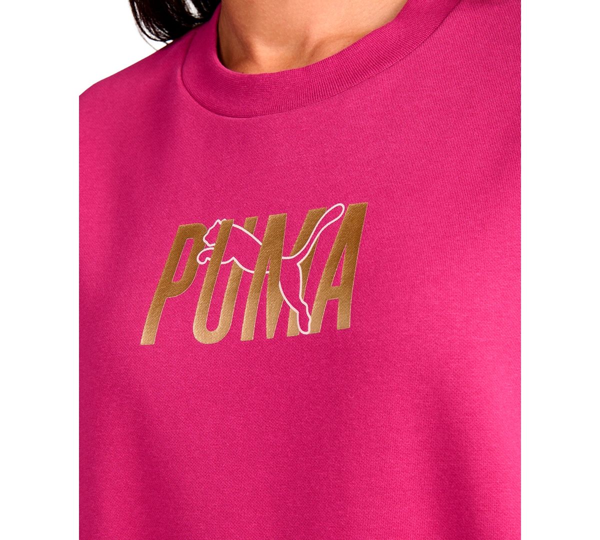 Puma Women's Crewneck Sweatshirt In Pink