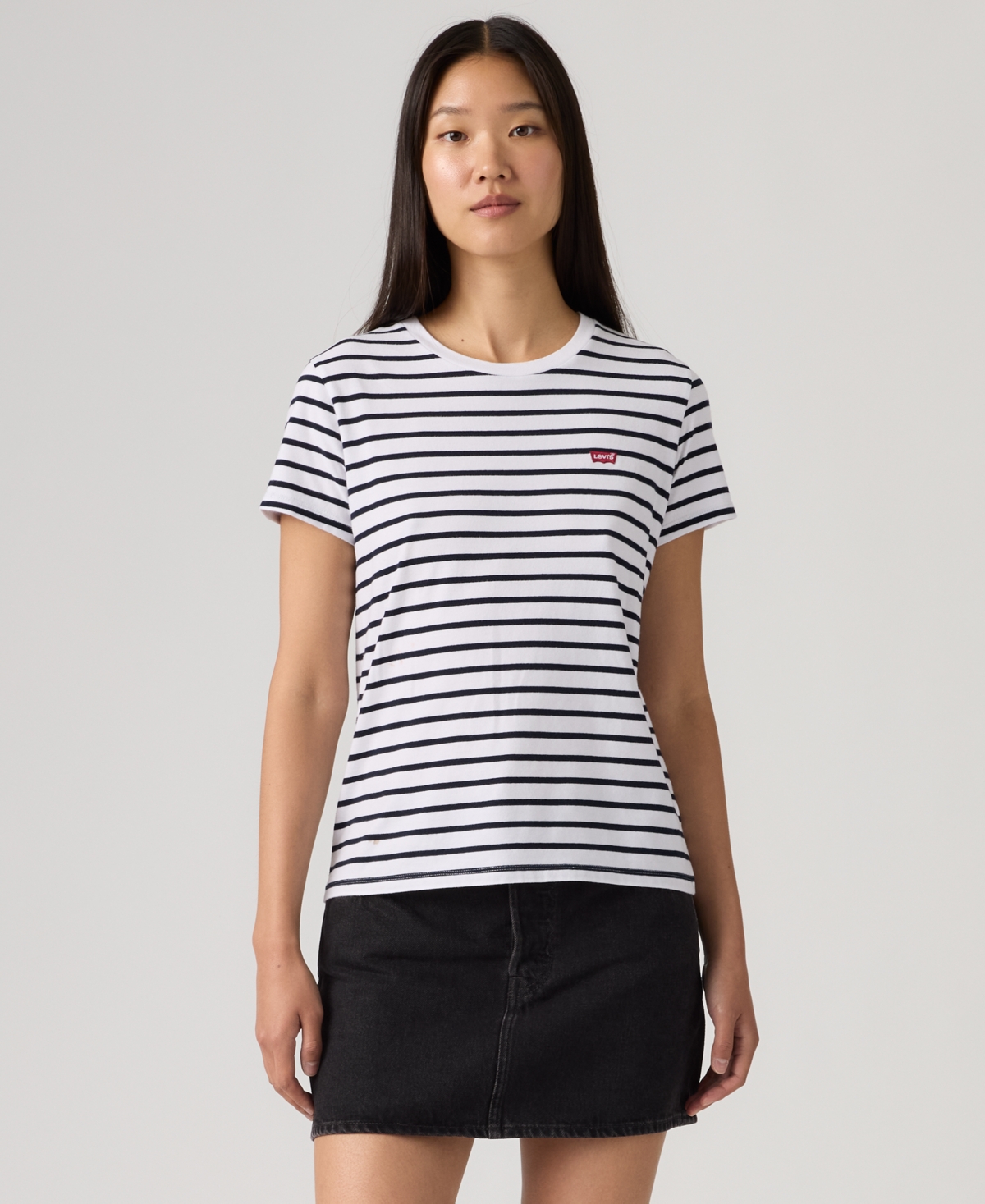 Levi's Women's The Perfect Crewneck Cotton T-shirt In White