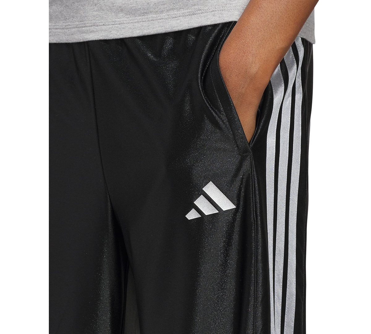 Adidas Originals Women's Shine Full Length Sportswear Pants In Black