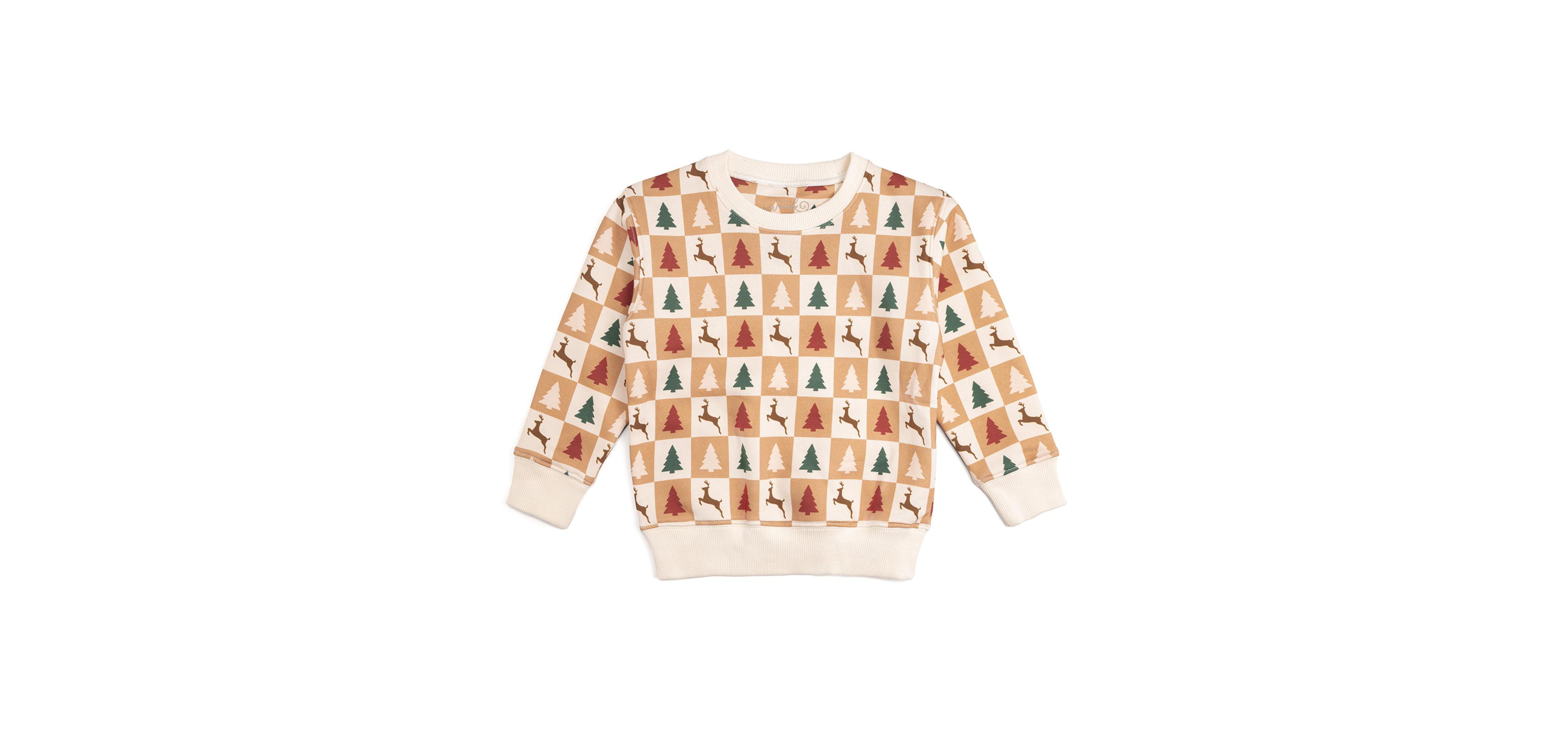 Sweet Wink Girls Toddler (2T–5T) Cabin Christmas Sweatshirt
