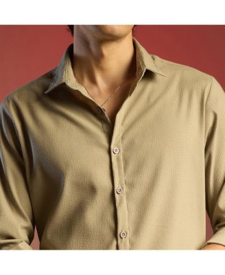 Men's Solid Seersucker Shirt