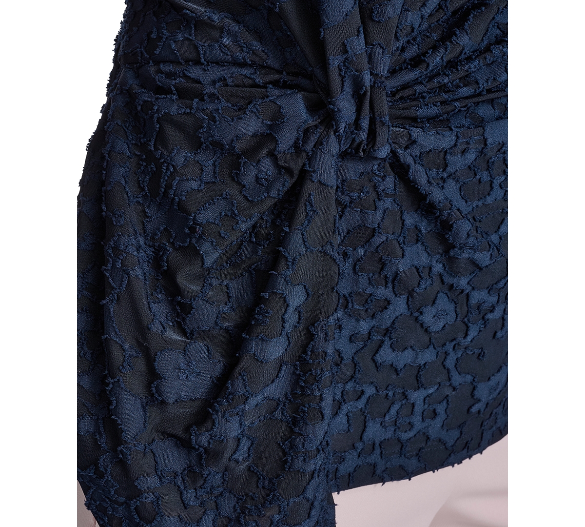 Tommy Hilfiger Women's Floral Clip Draped Crewneck Top