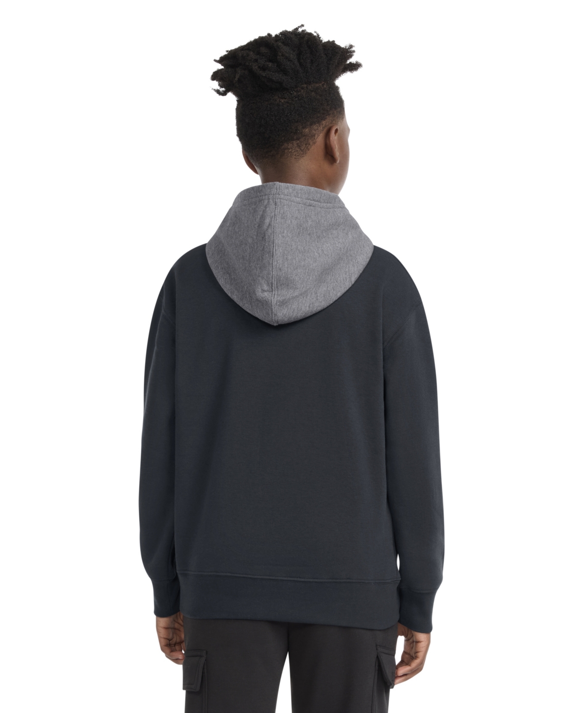 Levi's Boys 8-20 Classic Color Blocked Pull-on Hoodie In Black