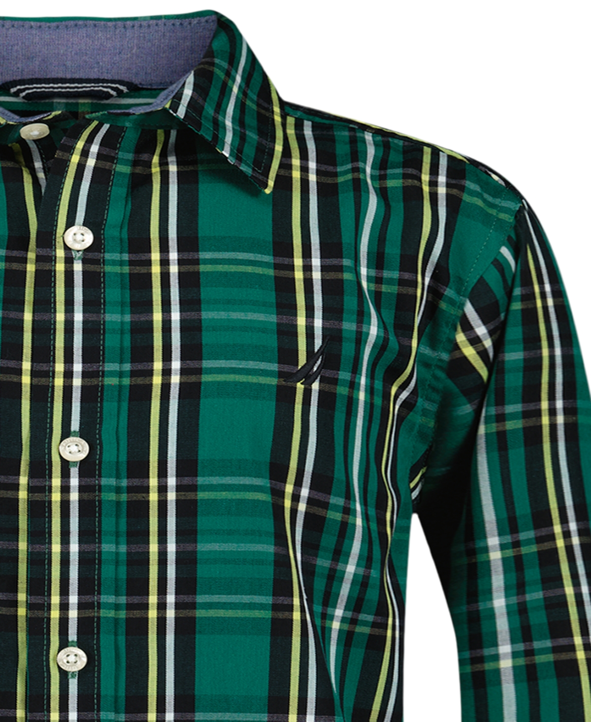 Nautica Boy's 8-20 Plaid Long-Sleeve Shirt