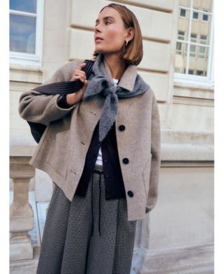 Women's Check Wide Leg Jersey Pants