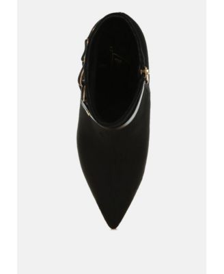 Womens Antares Chain Belt Detail Ankle Boots