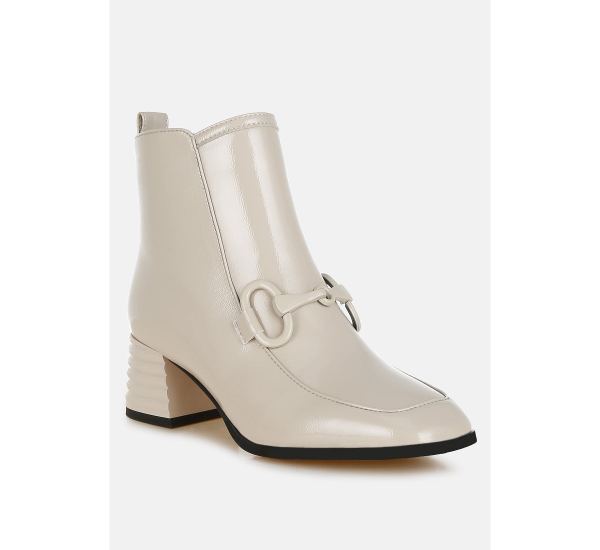 Algol Textured Block Heel Ankle Boots