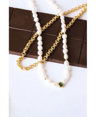 Ella Freshwater Pearl Necklace Set