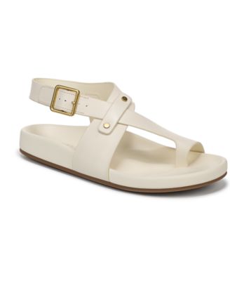 Blair Toe Loop Round Toe Buckle Flat Sandals