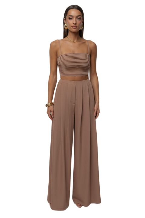 Женский комплект JLUXLABEL Serenade Pant Set, цвет: Бежевый