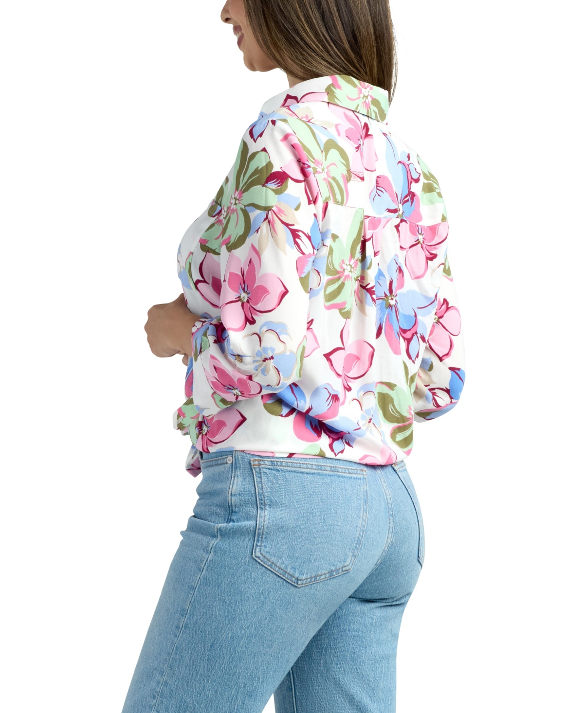 Bcx Junior's Resort Print Button-Up Shirt