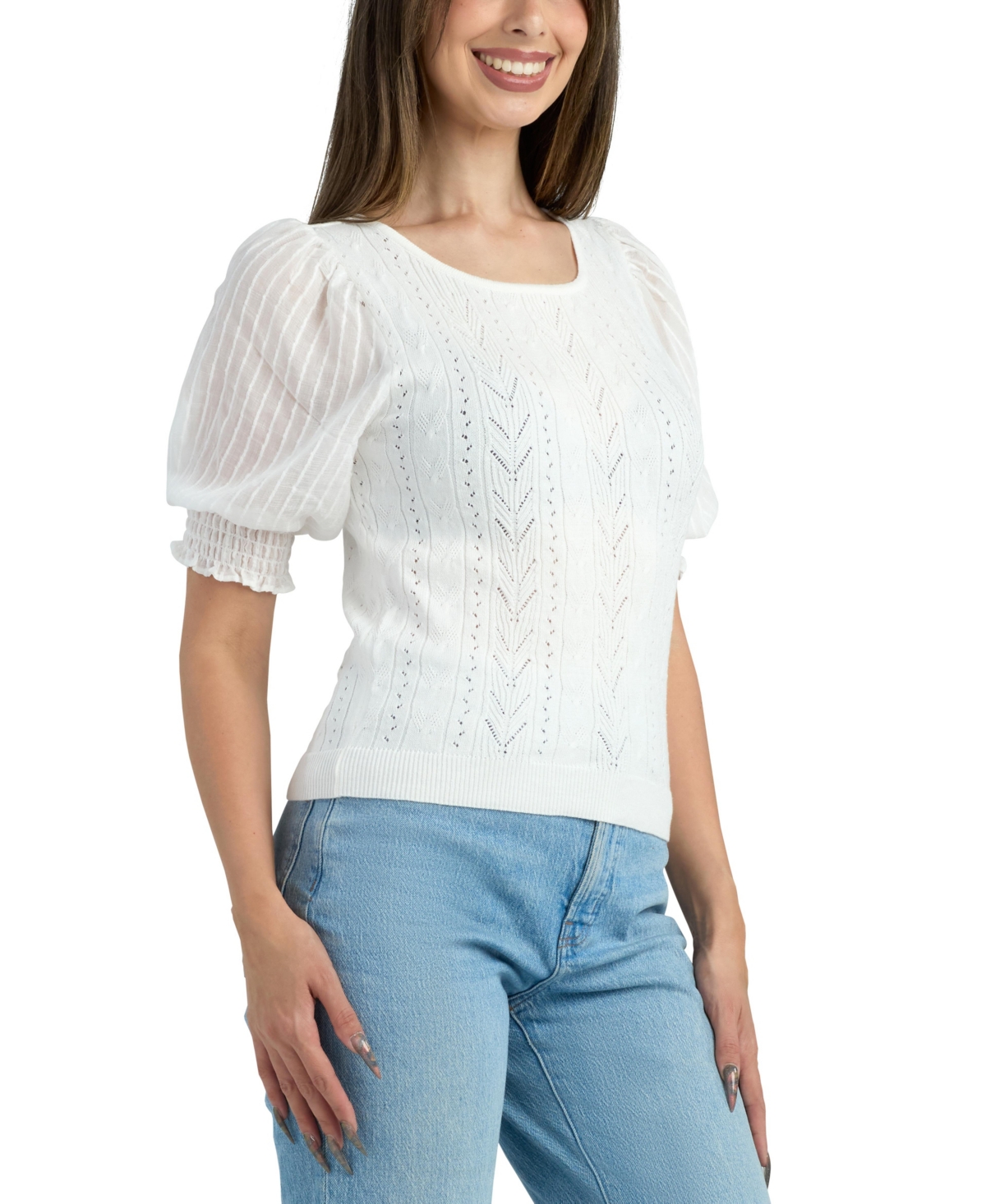 Bcx Junior's Resort Scoop Neck Sweater