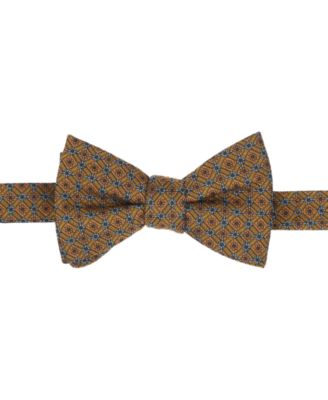 Men's Geo-Pattern Bow Tie & Solid Pocket Square 2-Piece Set, Exclusively at Macy's