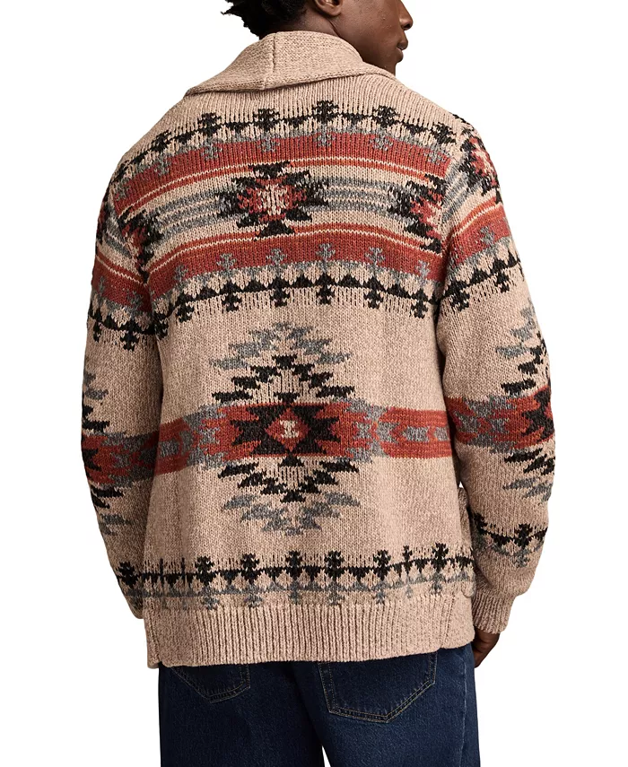 Men's Shawl Collar Cardigan Sweater - thumbnail 5
