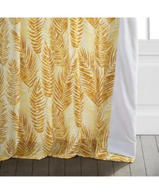 Kupala Floral Printed Cotton Room Darkening Curtain