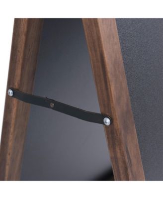 31.5 Inch Wood A-Frame Sidewalk Signage Chalkboard
