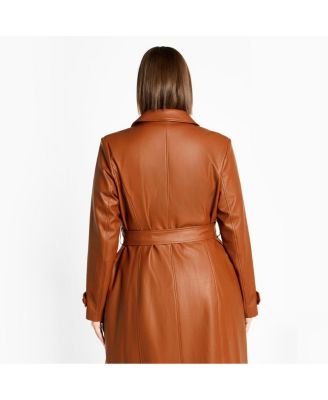 Plus Size Phylis Trench Coat
