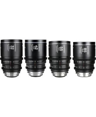 Laowa Nanomorph LF Prime 4-Lens Bundle  (32mm, 42mm, 55mm, 85mm) (Silver) - Arri PL/ Canon EF