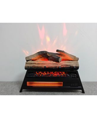 23 inch Electric Fireplace  3D Log set insert, Infrared Fireplace Heater for Indoor