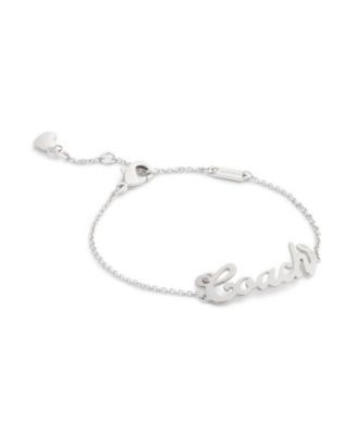 Faux Stone Signature Coach Name Plate Bracelet