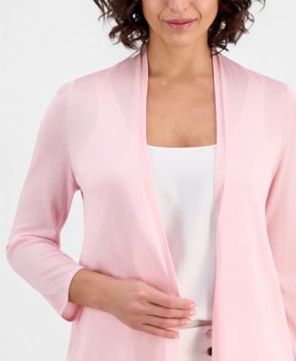 Women's Long-Sleeve Open-Front Cardigan
