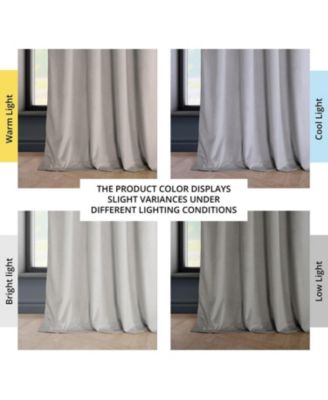 Grommet Heritage Plush Velvet Room Darkening Curtain