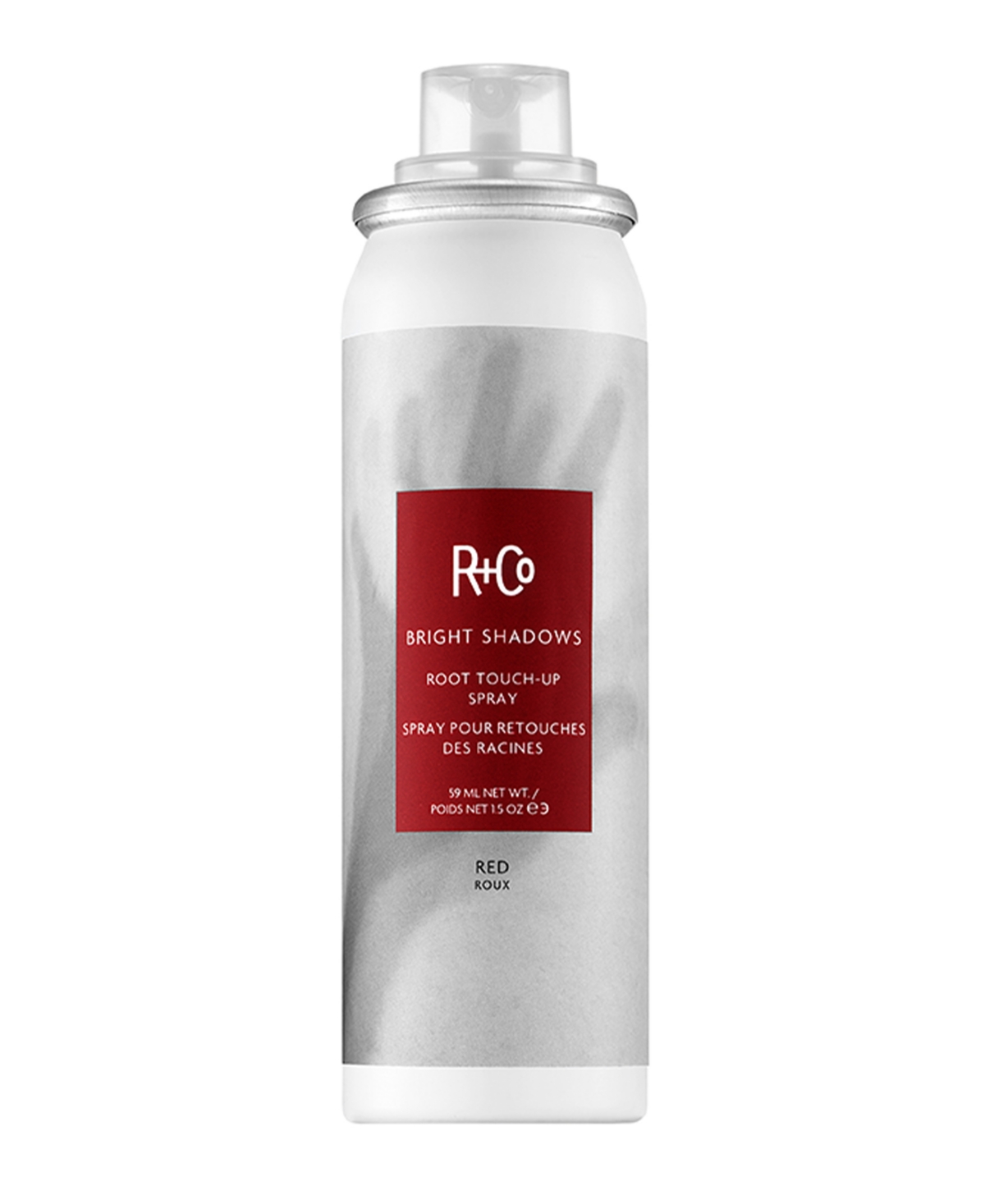 R + Co Bright Shadows Root Red Touch Up Spray, 1.5 Oz. In Transparent