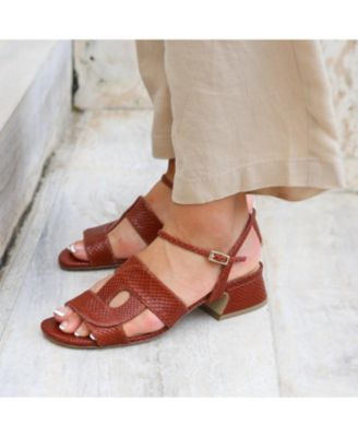 Women's Brown Snake Amal Customizable Sandal
