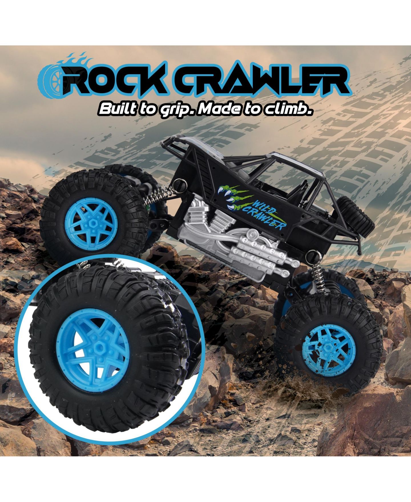 Детская игрушка USA Toyz Wild Crawler RC Monster Truck — фото 4