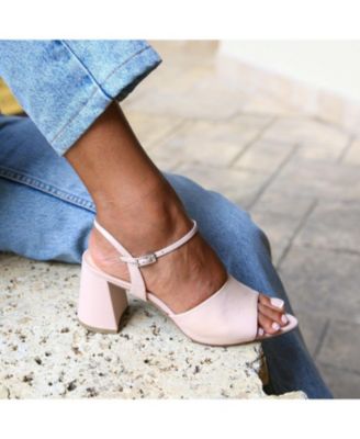 Women's Amal Rose Pink Customizable Point Sandal