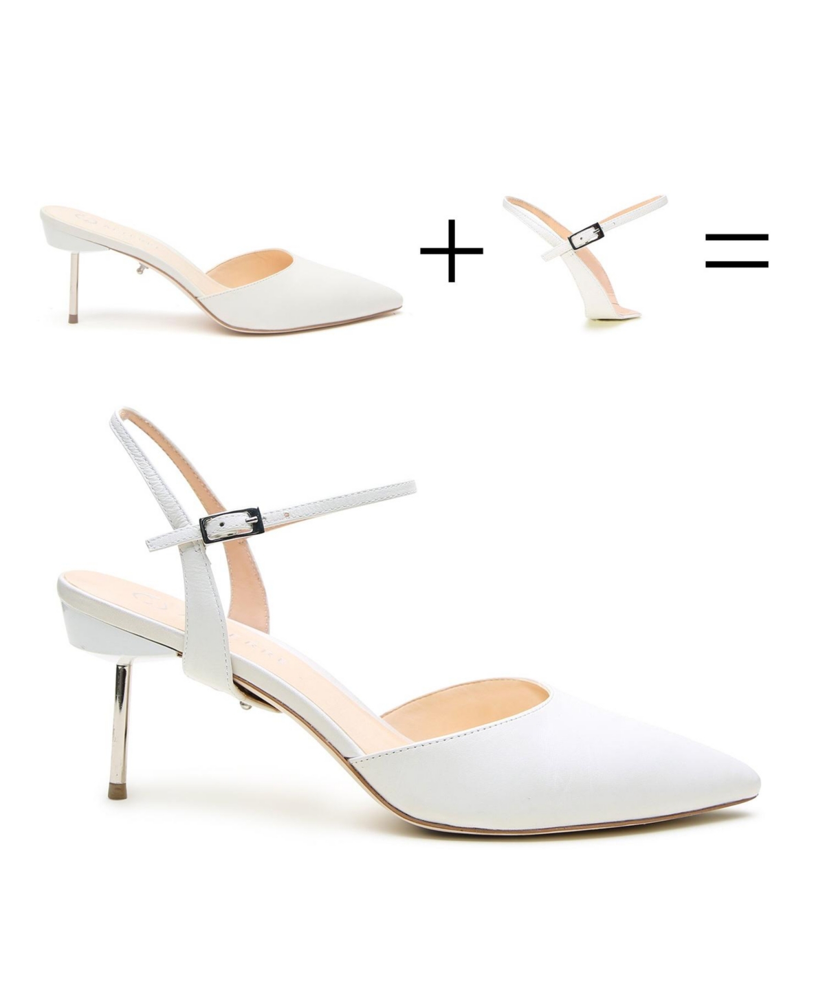 Alterre Women's Amal Customizable Bridal White Stiletto