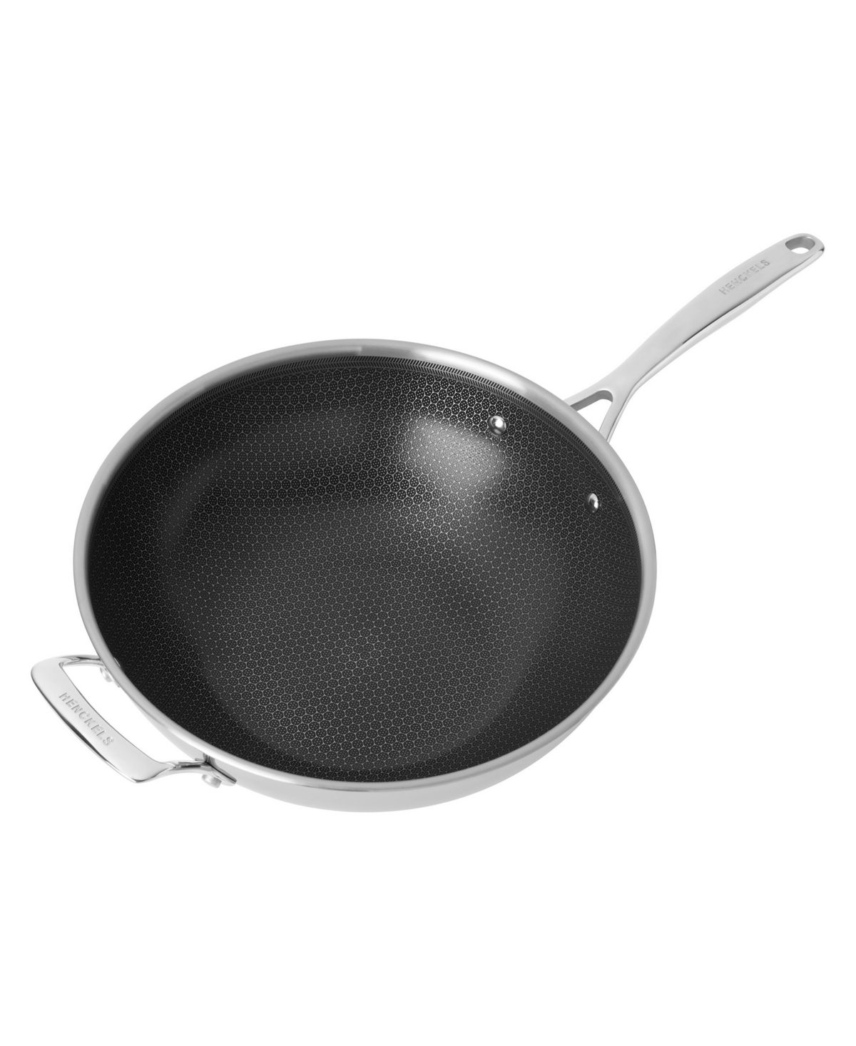 J.a. Henckels Paradigm Ceramic Stainless Steel 12" Dual Performance Wok In White