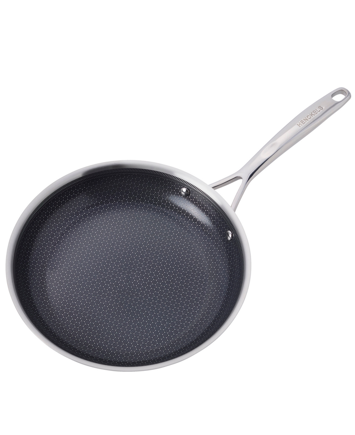 J.a. Henckels Paradigm Ceramic Stainless Steel 10" Dual Performance Fry Pan In Silver