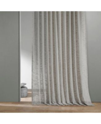 Faux Linen Sheer Curtain Pair (2 Panels)